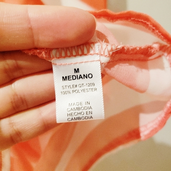 The Arte by Zenana Striped Sheer Flowy Tank Top - Picture 4 of 7